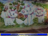 PAINÉL EM TECIDO(ALGODÃO CRÚ) PINTADO A MÃO